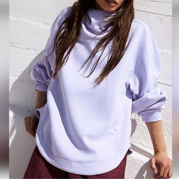 NWOT - Free People Movement Pick Up The Pace Pullover Hoodie in Lilac - XS - Picture 1 of 6
